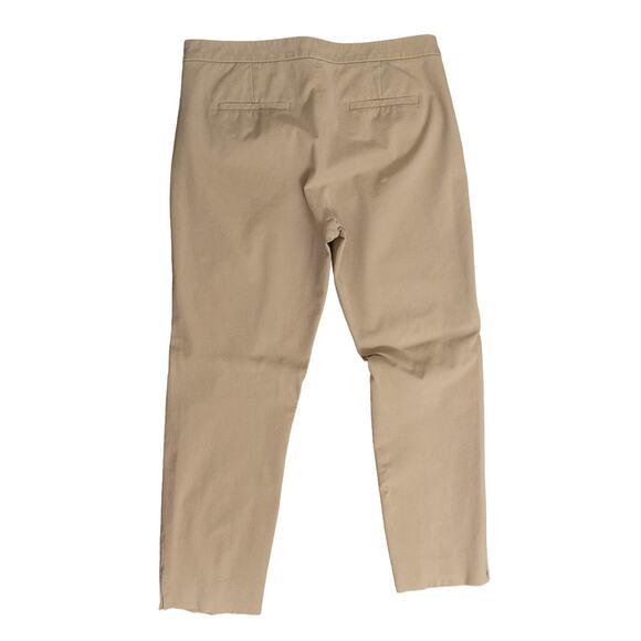 J. Crew Tan Womens Cropped Cotton Blend Pants 8 - Picture 1 of 6